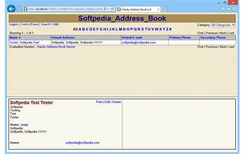 Handy Address Book screenshot #1