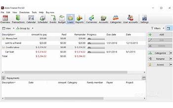 Alzex Personal Finance Pro screenshot #1