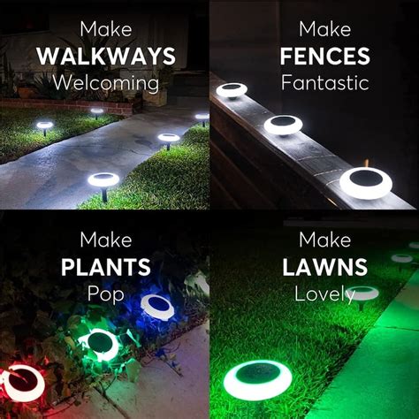 colorize colorful pathway solar light  lights decorative