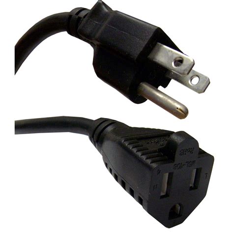 ft power extension cord black va