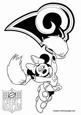 Coloring Pages Rams Louis St Nfl sketch template