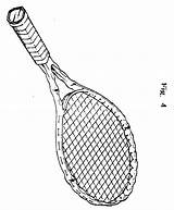 Tennis Drawing Racquets Getdrawings sketch template