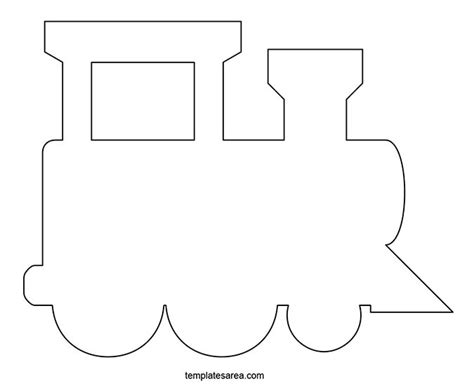 printable train silhouette template templatesarea