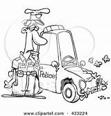 Car Coloring Patrol Staring Officer Beat Line His Accident Cartoon Police Pages Illustration Thief Royalty Toonaday Rf Colouring Stealing Clipartof sketch template