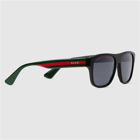 gucci rectangular frame acetate sunglasses sunglasses gucci