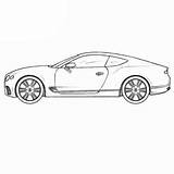 Bentley Continental Gt Coloring Draw Drawing Drawcarz Pages Coupes sketch template