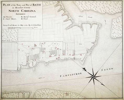 Beaufort North Carolina History Sauthier Maps Of North Carolina S 5