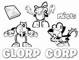Glorp Corp Mixels Coloring Pages sketch template