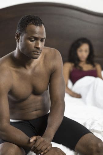 black couple in bed upset sbm