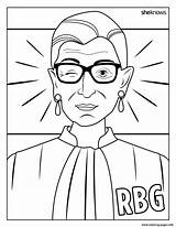 Coloring Wink Bader Ginsburg Ruth Pages Printable sketch template