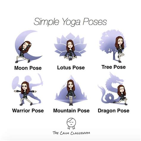 calm classroom  instagram  simple yoga poses courtesy