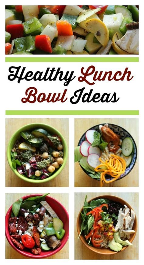healthy lunch bowl recipes perfect   work week