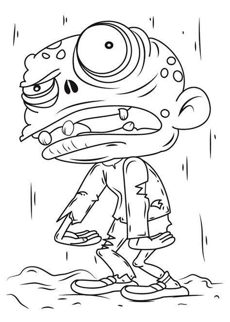 zombie coloring pages kids face book  kids