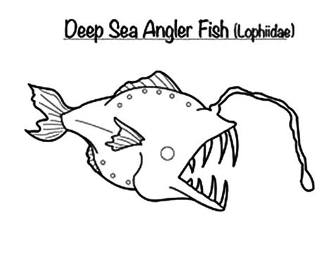 monster fish   deep sea coloring pages monster fish   deep