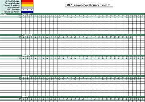 Excel Leave Tracker Free Template Number