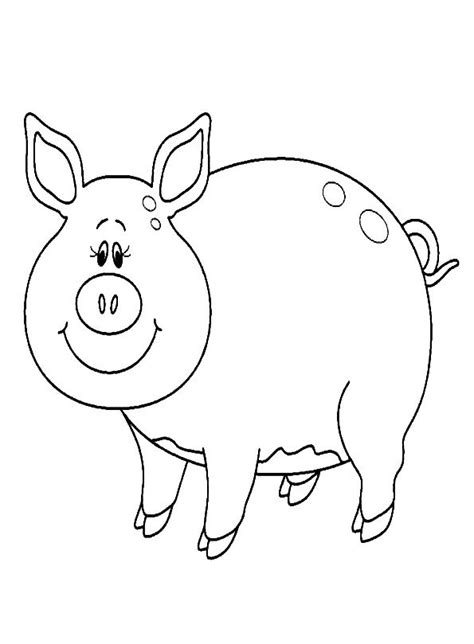 pig coloring pages  pig cartoon coloring pages