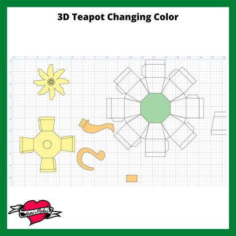 pretty paper teapot template  tutorial bettes