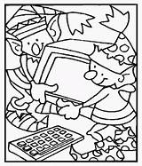 Elf3 Christmas Elves Coloring Pages sketch template