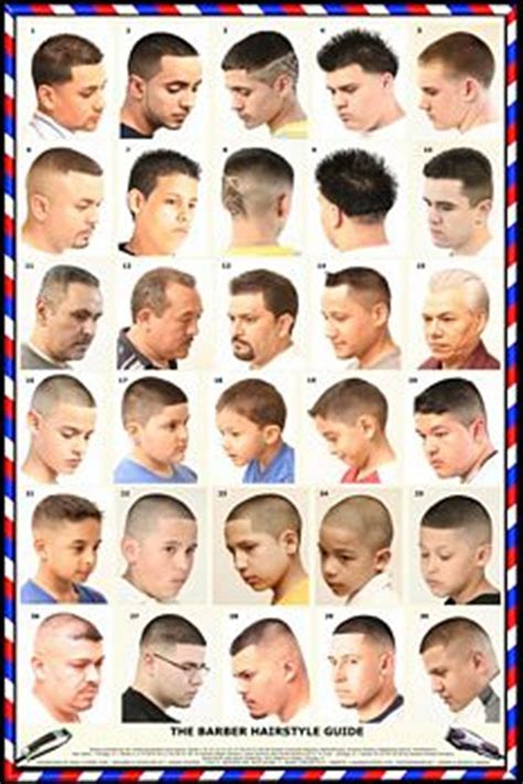 barber shop chart  haircuts