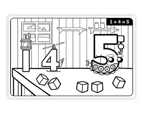 math facts addition level  coloring book