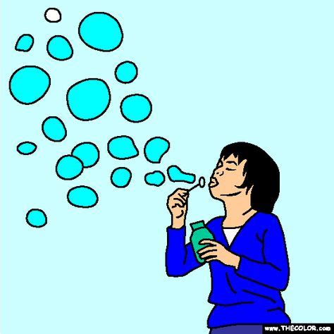 blowing bubbles coloring page  coloring pages blowing bubbles