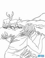 Coloring Pages Homo Sapiens Man Para Hunting Colorear Cave Mammoth Color Propeller Getcolorings Print Cro Magnon Animales Search Hellokids Prehistoricos sketch template