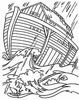 Coloring Ark Noah Pages Noahs Printable Popular sketch template