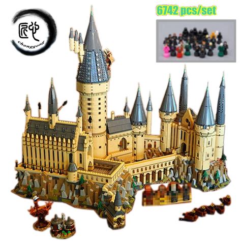 harry magic hogwarts castle fit legoings harry potter castle city building blocks bricks kid