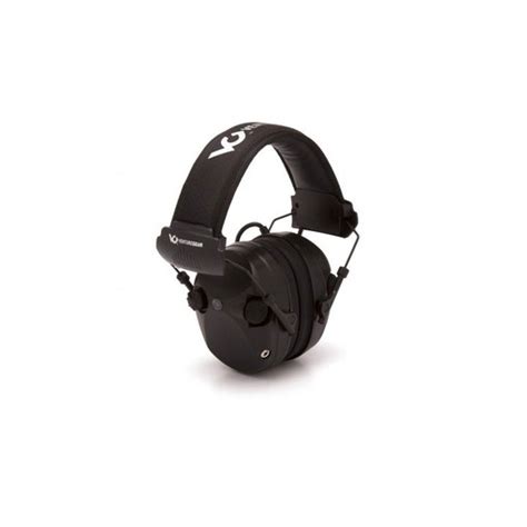 pyramex vgpme20 venture gear black electronic earmuff with black headband