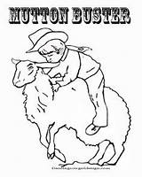 Coloring Rodeo Pages Busting Clipart Mutton Printable Kids Color Getcolorings Clip Horse Clipground sketch template
