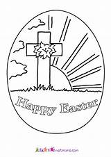 Easter Coloring Religious Pages Printable Egg Christian Colouring Preschoolers Kids Activity Cross Happy Sheets Worksheets Activities Preschool Eggs Print Color sketch template