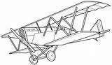 Coloring Pages Biplane Printable Getcolorings sketch template