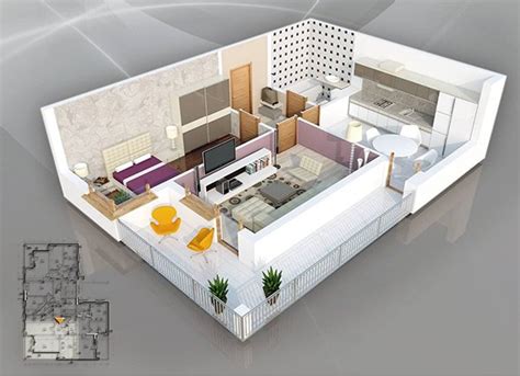 20 One Bedroom Apartment Plans For Singles And Couples Home Design Lover