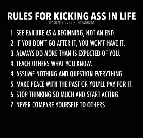 kick ass rules strong will continue quotes positive quotes life quotes