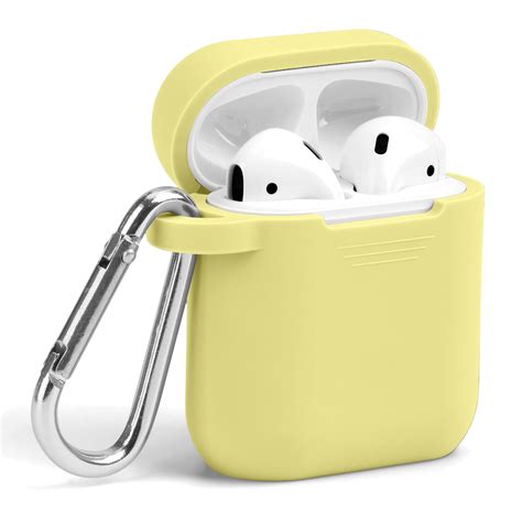 airpods case gmyle silicone protective shockproof earbuds case cover skin  keychain kit set