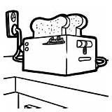 Household Toaster sketch template