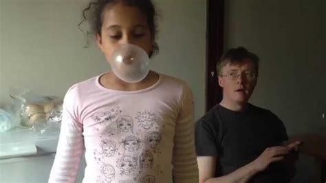 bubblegum bubble blowing kid youtube