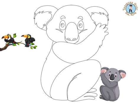 koala coloring page  printables treasure hunt  kids