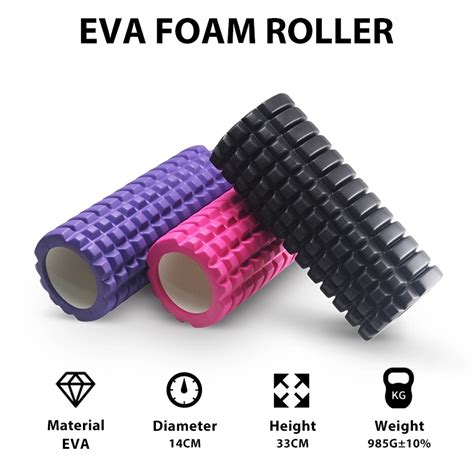 high density eva hollow yoga foam massage roller