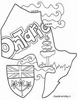 Ontario Colouring Classroomdoodles Provincial Birds Ak0 Flags Provinces Geography Corrine sketch template
