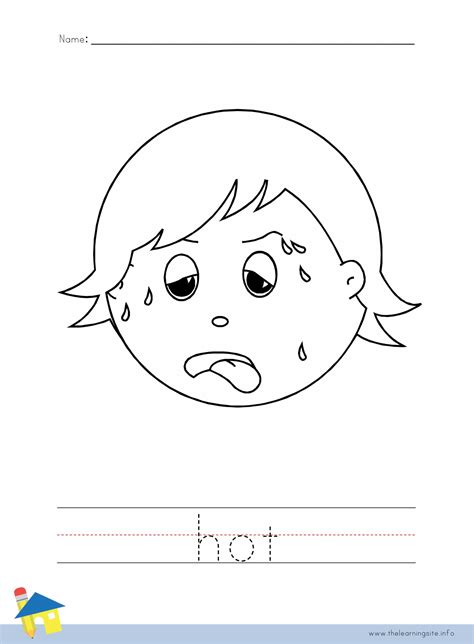 hot coloring worksheet  learning site