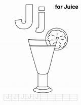 Juice Coloring Pages Drinks Practice Handwriting Kids Animation Comics Unique sketch template