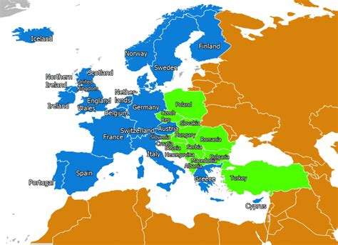 map  western europe