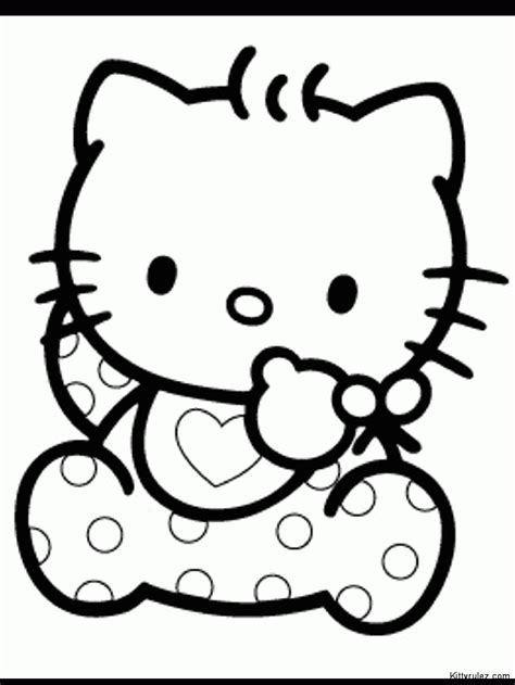 picture  kitty coloring pages