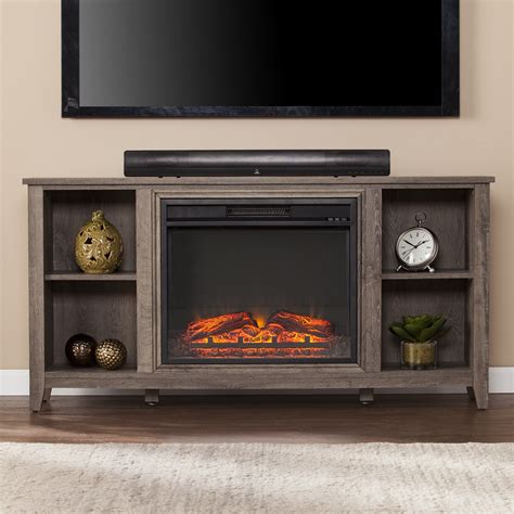 parkdale electric fireplace tv stand mocha gray