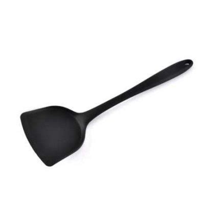 stick fry pan spoon
