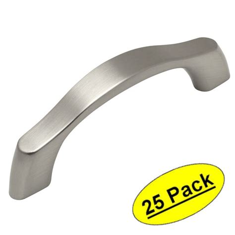 25 Pack Cosmas Cabinet Hardware Satin Nickel Handle Pulls 9444 3sn