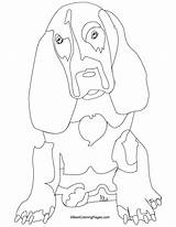 Basset Hound Bestcoloringpages Quickly sketch template