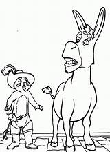Puss Boots Shrek Donkey Kater Gestiefelte sketch template