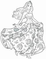 Barbie Coloring Pages Printable Princess Kids Dreamhouse Fashion Dream House Life Cartoon Colouring Color Print Barbies Printables Getdrawings Målarbilder Book sketch template